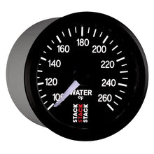 Load image into Gallery viewer, AutoMeter Gauges Autometer Stack 52mm 100-260 Deg F 1/8in NPTF Male Pro Stepper Motor Water Temp Gauge - Black
