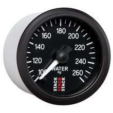 Load image into Gallery viewer, AutoMeter Gauges Autometer Stack 52mm 100-260 Deg F 1/8in NPTF Male Pro Stepper Motor Water Temp Gauge - Black
