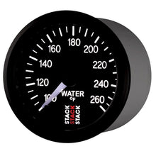 Load image into Gallery viewer, AutoMeter Gauges Autometer Stack 52mm 100-260 Deg F 1/8in NPTF Male Pro Stepper Motor Water Temp Gauge - Black
