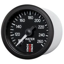 Load image into Gallery viewer, AutoMeter Gauges Autometer Stack 52mm 100-260 Deg F 1/8in NPTF Male Pro Stepper Motor Water Temp Gauge - Black
