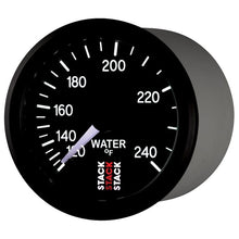 Load image into Gallery viewer, AutoMeter Gauges Autometer Stack 52mm 120-240 Deg F 1/2in Npt (M) Mechanical Water Temp Gauge - Black
