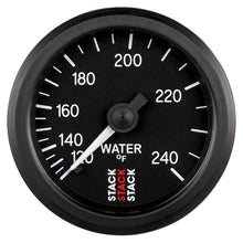 Load image into Gallery viewer, AutoMeter Gauges Autometer Stack 52mm 120-240 Deg F 1/2in Npt (M) Mechanical Water Temp Gauge - Black
