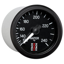 Load image into Gallery viewer, AutoMeter Gauges Autometer Stack 52mm 120-240 Deg F 1/2in Npt (M) Mechanical Water Temp Gauge - Black
