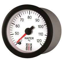 Load image into Gallery viewer, AutoMeter Gauges Autometer Stack 52mm 40-120 Deg C 1/8in NPTF Male Pro Stepper Motor Water Temp Gauge - White
