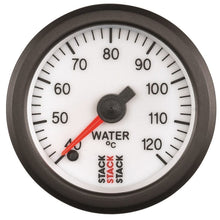 Load image into Gallery viewer, AutoMeter Gauges Autometer Stack 52mm 40-120 Deg C 1/8in NPTF Male Pro Stepper Motor Water Temp Gauge - White
