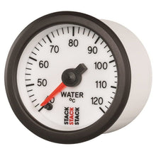 Load image into Gallery viewer, AutoMeter Gauges Autometer Stack 52mm 40-120 Deg C 1/8in NPTF Male Pro Stepper Motor Water Temp Gauge - White
