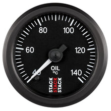 Load image into Gallery viewer, AutoMeter Gauges Autometer Stack 52mm 40-140 Deg C 1/8in NPTF Male Pro Stepper Motor Oil Temp Gauge - Black
