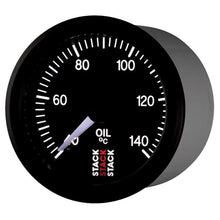 Load image into Gallery viewer, AutoMeter Gauges Autometer Stack 52mm 40-140 Deg C 1/8in NPTF Male Pro Stepper Motor Oil Temp Gauge - Black
