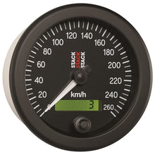 Load image into Gallery viewer, AutoMeter Gauges Autometer Stack 88mm 0-260 KM/H Electronic Speedometer - Black
