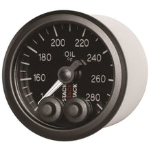 Load image into Gallery viewer, AutoMeter Gauges Autometer Stack Instruments 52mm 140-280 Deg F 1/8in NPTF Male Pro Control Oil Temp Gauge - Black
