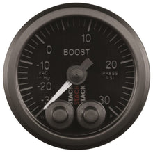 Load image into Gallery viewer, AutoMeter Gauges Autometer Stack Instruments 52mm -30INHG To +30PSI Pro Control Boost Pressure Gauge - Black
