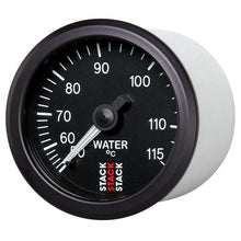 Load image into Gallery viewer, AutoMeter Gauges Autometer Stack Instruments 52mm 50-115 Celsius 3/8 BSPT (M) Mechanical Water Temp Gauge - Black
