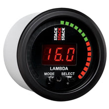 Load image into Gallery viewer, AutoMeter Gauges Autometer Stack Instruments 52mm Wideband Air-Fuel Ratio (LAMBDA) Gauge - Black
