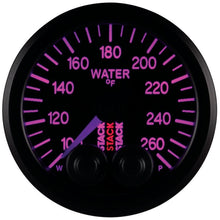 Load image into Gallery viewer, AutoMeter Gauges Autometer Stack Pro Control 52mm 100-260 deg F Water Temp Gauge - Black (1/8in NPTF Male)
