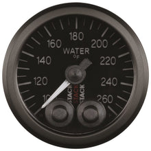 Load image into Gallery viewer, AutoMeter Gauges Autometer Stack Pro Control 52mm 100-260 deg F Water Temp Gauge - Black (1/8in NPTF Male)
