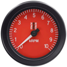 Load image into Gallery viewer, AutoMeter Gauges Autometer Stack Sport 88mm 0-10K RPM Tachometer - Red

