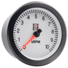 Load image into Gallery viewer, AutoMeter Gauges Autometer Stack Sport 88mm 0-10K RPM Tachometer - White
