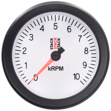 Load image into Gallery viewer, AutoMeter Gauges Autometer Stack Sport 88mm 0-10K RPM Tachometer - White
