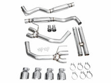 Load image into Gallery viewer, AWE Tuning AWE3020-42375 AWE 2024 Ford Mustang Dark Horse S650 RWD Track Edition Catback Exhaust w/ Quad Chrome Silver Tips
