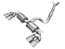 Load image into Gallery viewer, AWE Tuning AWE3015-42658 AWE MK8 Volkswagen Golf R 3in Touring Edition Quad Exhaust - Chrome Silver Tips
