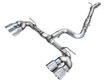 Load image into Gallery viewer, AWE Tuning AWE3020-42658 AWE MK8 Volkswagen Golf R 3in Track Edition Quad Exhaust - Chrome Silver Tips
