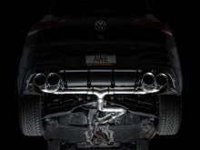 Load image into Gallery viewer, AWE Tuning AWE3020-42658 AWE MK8 Volkswagen Golf R 3in Track Edition Quad Exhaust - Chrome Silver Tips
