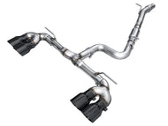 AWE MK8 Volkswagen Golf R 3in Track Edition Quad Exhaust - Diamond Black Tips | 3020-43658