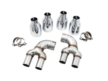Load image into Gallery viewer, AWE Tuning Exhaust System Kit AWE OE-to-Quad Tip Conversion Kit for G2X M340i / M440i - Chrome Silver Tips
