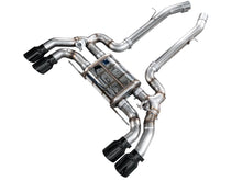 Load image into Gallery viewer, AWE Tuning Exhaust System Kit AWE Tuning AWE SwitchPath Axleback Exhaust for BMW F97 X3M/F98 X4M - Diamond Black Tips 3025-43301
