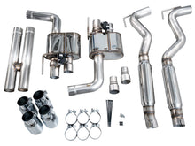 Load image into Gallery viewer, AWE Tuning Exhaust System Kit AWE Tuning AWE SwitchPath™ Cat-back Exhaust for '18-'23Mustang GT - Quad Chrome Silver Tips 3025-42550
