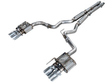 Load image into Gallery viewer, AWE Tuning Exhaust System Kit AWE Tuning AWE SwitchPath™ Cat-back Exhaust for '18-'23Mustang GT - Quad Chrome Silver Tips 3025-42550
