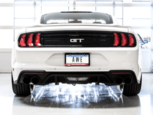 Load image into Gallery viewer, AWE Tuning Exhaust System Kit AWE Tuning AWE SwitchPath™ Cat-back Exhaust for '18-'23Mustang GT - Quad Diamond Black Tips 3025-43550
