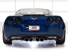 Load image into Gallery viewer, AWE Tuning Exhaust System Kit AWE Tuning AWE Touring Edition Axleback Exhaust for C6 Corvette Z06/ZR1 - Chrome Silver Tip 3015-42606
