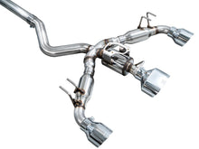 Load image into Gallery viewer, AWE Tuning Exhaust System Kit AWE Tuning AWE Track Edition Exhaust for GR Corolla - Chrome Silver Tips 3020-52472
