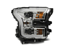 Load image into Gallery viewer, Raxiom 15-17 Ford F-150 Projector Headlights with LED Accent- Chrome Housing- Clear Lens | T542858
