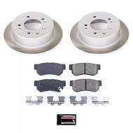 Power Stop 07-10 Hyundai Elantra Rear Semi-Coated Rotor Kit Brake Kits - Performance Blank PowerStop   