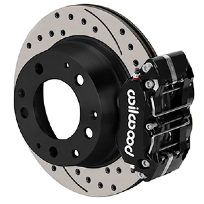 Wilwood 84-89 Porsche 911 Dynapro-P Radial Rear Brake Kit w/ 11.42in SRP Rotors & Lines - Black Wilwood