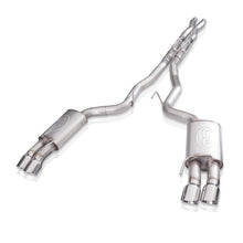 Load image into Gallery viewer, Stainless Works 18-21 Ford Mustang GT 3in Legend Series Catback X-Pipe w/Quad Tips w/o Active Valves
