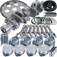 Load image into Gallery viewer, Eagle Chevy 350 1Pc 3.750in Crank 5.700in I-Beam Rod 4.000in Pistons 168 Tooth FP Balanced Assembly Eagle
