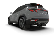 Load image into Gallery viewer, Rally Armor 22-24 Hyundai Tucson Black UR Mud Flap w/White Logo Mud Flaps Rally Armor   
