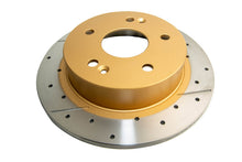 Load image into Gallery viewer, DBA 97-01 Acura Integra Type R Rear Drilled &amp; Slotted Rotor (w/Gold Hat)
