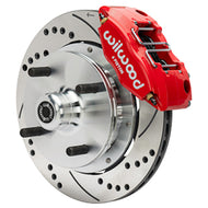 Wilwood 70-72 Porsche 914 Front Powerlite Brake Kit Drilled & Slotted - Red Wilwood