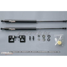 Load image into Gallery viewer, GReddy 05-07 Subaru WRX/STi  Engine Hood Lifter Kit (Designed for OEM weight hoods.)
