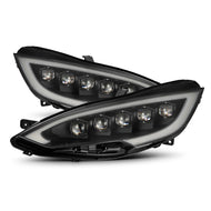 AlphaRex 12-21 Tesla Model S NOVA-Series LED Proj Headlights Blk w/Activtn Light & Seq.Sig / SB DRL AlphaRex