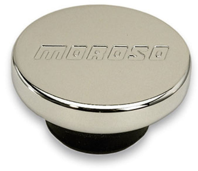 Moroso Oil Filler Cap - 1.22in Diameter - Push-In Type - Chrome Plated Radiator Caps Moroso