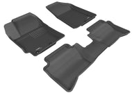 3D MAXpider 2012-2013 Kia Rio/Rio5 Kagu 1st & 2nd Row Floormats - Black | L1KA01401509