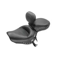 Mustang 00-08 Honda VT1100 Sabre,97-08 Spirit,87-97 Shadow Wide Touring 1PC Seat w/Studs - Black Misc Powersports Mustang Motorcycle   