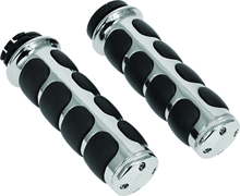 Load image into Gallery viewer, Kuryakyn Premium ISO Grips Without Throttle Boss Dual Cable Chrome Misc Powersports Kuryakyn   
