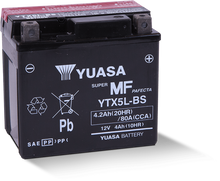 Load image into Gallery viewer, Yuasa YTX5L-BS Maintenance Free AGM 12-Volt Battery w/Bottle Yuasa Battery
