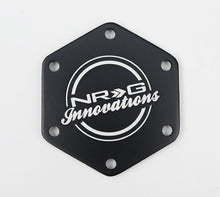 Load image into Gallery viewer, NRG Carbon Fiber w/ Green Texalium Fabrics Horn Delete Button Circular Logo Front/ Back | STR-640CF/GN
